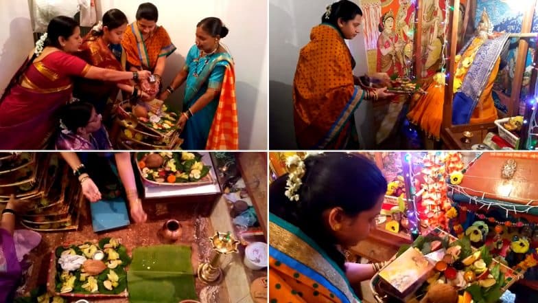 Jyeshtha Gauri Pujan 2019: ज्येष्ठा गौरी पूजन आणि ओवसं का आहे सुवासिनींसाठी खास, जाणून घ्या पूजा विधी आणि साहित्य Jyeshtha Gauri Pujan 2019: ज्येष्ठा गौरी पूजन आणि ओवसं का आहे सुवासिनींसाठी खास, जाणून घ्या पूजा विधी आणि साहित्य