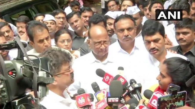 मोठी बातमी: शरद पवार ED कार्यालयाला भेट देणार नाहीत; कायदा व सुव्यवस्थेमुळे आजचा निर्णय तहकूब, जाणून घ्या पहिली प्रतिक्रिया मोठी बातमी: शरद पवार ED कार्यालयाला भेट देणार नाहीत; कायदा व सुव्यवस्थेमुळे आजचा निर्णय तहकूब, जाणून घ्या पहिली प्रतिक्रिया