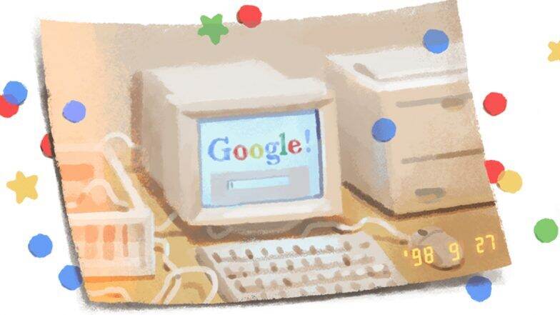 Google चा २१ वा वर्धापन दिन: 1998 चा 'Throwback' फोटोच्या माध्यमातून गूगलने साकारले बर्थ डे स्पेशल गूगल डुडल Google चा २१ वा वर्धापन दिन: 1998 चा 'Throwback' फोटोच्या माध्यमातून गूगलने साकारले बर्थ डे स्पेशल गूगल डुडल