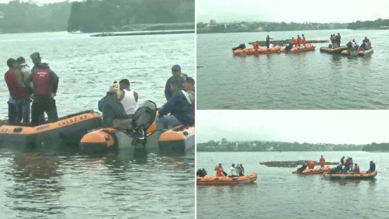 गणपती विसर्जन करताना नाव उलटली, 11 जणांचा मृत्यू, 5 थोडक्यात बचावले गणपती विसर्जन करताना नाव उलटली, 11 जणांचा मृत्यू, 5 थोडक्यात बचावले