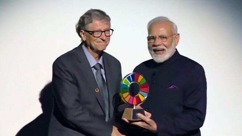 Global Goalkeeper Award: पंतप्रधान नरेंद्र मोदी यांचा 'स्वच्छ भारत अभियान' करिता बिल अँड मिलिंडा गेट्स फाउंडेशनकडून गौरव Global Goalkeeper Award: पंतप्रधान नरेंद्र मोदी यांचा 'स्वच्छ भारत अभियान' करिता बिल अँड मिलिंडा गेट्स फाउंडेशनकडून गौरव