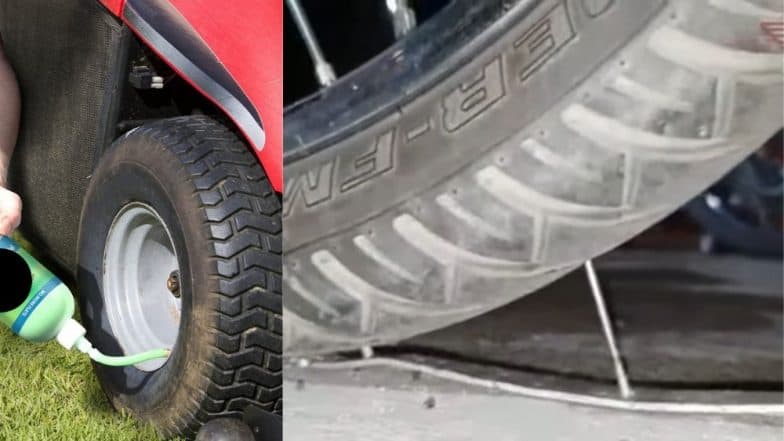 Anti Puncture Solution: टायर पंक्चरवर नवा उपाय; एकदा हे लिक्विड भरल्यास आयुष्यभर 'नो टेन्शन'; जाणून घ्या फायदे आणि तोटे Anti Puncture Solution: टायर पंक्चरवर नवा उपाय; एकदा हे लिक्विड भरल्यास आयुष्यभर 'नो टेन्शन'; जाणून घ्या फायदे आणि तोटे