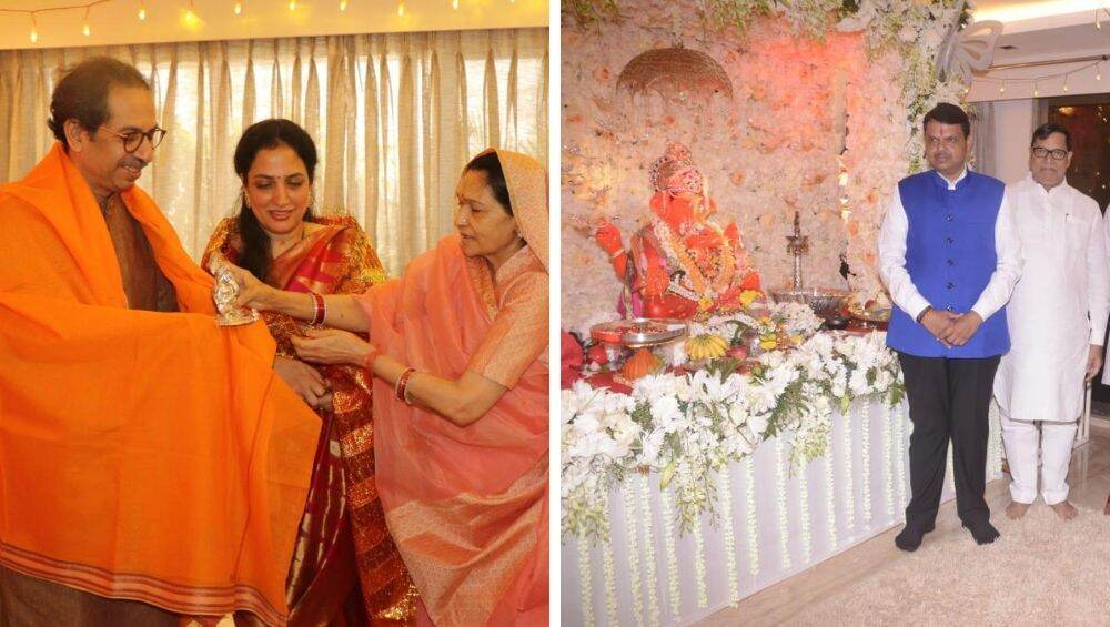 कृपाशंकर सिंग यांच्या घरी बाप्पाच्या दर्शनाला पोहचले देवेंद्र फडणवीस, उद्धव ठाकरे; राजकीय चर्चांना उधाण कृपाशंकर सिंग यांच्या घरी बाप्पाच्या दर्शनाला पोहचले देवेंद्र फडणवीस, उद्धव ठाकरे; राजकीय चर्चांना उधाण
