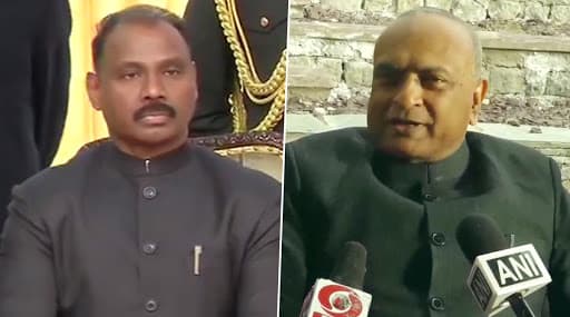 जम्मू-काश्मीरमध्ये गिरीश चंद्र मुर्मू तर लडाखमध्ये आर. के. माथुर यांनी घेतली नायब राज्यपालपदाची शपथ जम्मू-काश्मीरमध्ये गिरीश चंद्र मुर्मू तर लडाखमध्ये आर. के. माथुर यांनी घेतली नायब राज्यपालपदाची शपथ