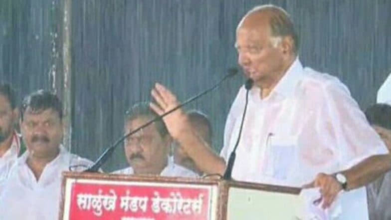 साताऱ्यात वरूणराजासोबत बरसले 'साहेब'; सोशल मिडीयावर शरद पवार यांच्या अचाट जिद्दीचे कौतुक, पहा Twitter Reactions साताऱ्यात वरूणराजासोबत बरसले 'साहेब'; सोशल मिडीयावर शरद पवार यांच्या अचाट जिद्दीचे कौतुक, पहा Twitter Reactions