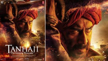 Tanhaji The Unsung Warrior New Poster: 'तानाजी द अनसंग वॉरियर' सिनेमातील सैफ अली खान आणि अजय देवगण यांचे लूक आले रसिकांसमोर