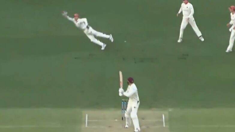 अॅलेक्स कॅरी याने Sheffield Shield स्पर्धेत झेलला अचंबित करणारा Superman कॅच, पाहून सर्वच झाले थक्क, पहा Video