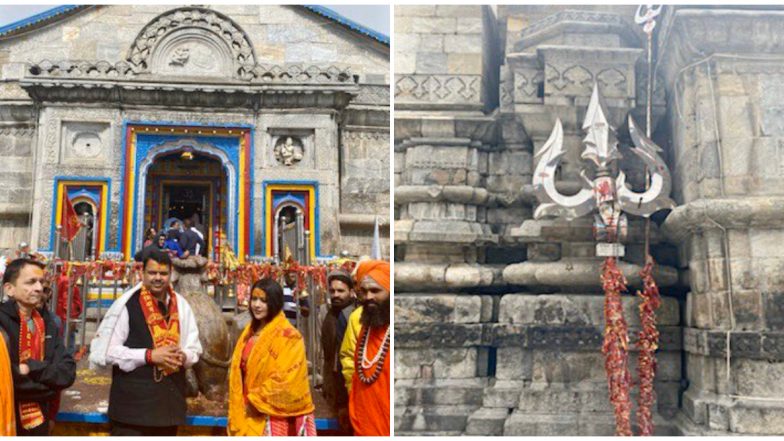 मुख्यमंत्री देवेंद्र फडणवीस यांनी पत्नी अमृता फडणवीस यांच्यासह घेतले केदारनाथ दर्शन