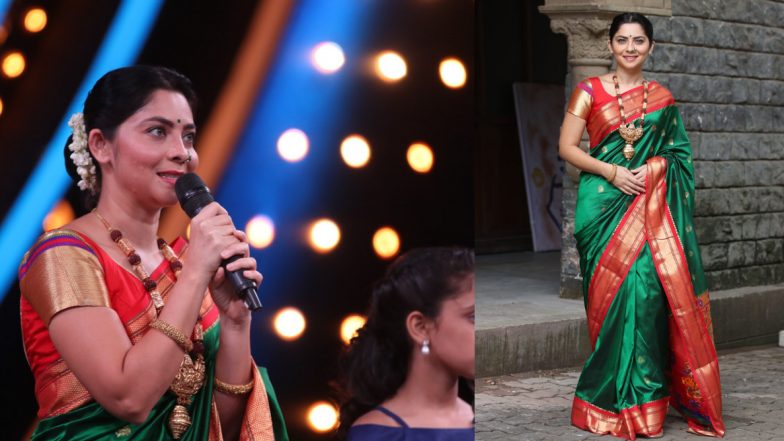 सूर नवा ध्यास नवाच्या मंचावर Sonalee Kulkarni हिने सादर केली अंगाई
