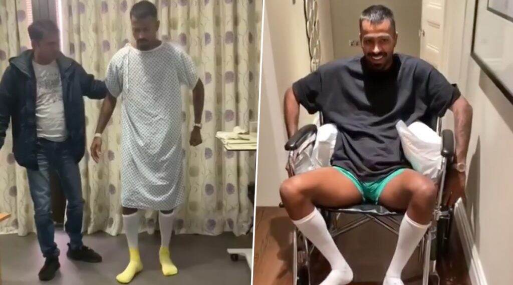 बेबी स्टेप, व्हील चेअर... लंडनमध्ये Lower Back वर शस्त्रक्रियेनंतर हार्दिक पंड्या Recovery च्या मार्गावर, पहा (Video) बेबी स्टेप, व्हील चेअर... लंडनमध्ये Lower Back वर शस्त्रक्रियेनंतर हार्दिक पंड्या Recovery च्या मार्गावर, पहा (Video)