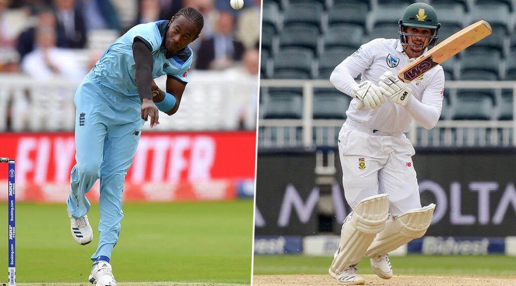 IND vs SA 1st Test 2019: क्विंटन डी कॉक याच्या शतकी खेळीबाबत जोफ्रा आर्चर याने 5 वर्षांपूर्वी केली होती भविष्यवाणी? पहा हे Tweet IND vs SA 1st Test 2019: क्विंटन डी कॉक याच्या शतकी खेळीबाबत जोफ्रा आर्चर याने 5 वर्षांपूर्वी केली होती भविष्यवाणी? पहा हे Tweet