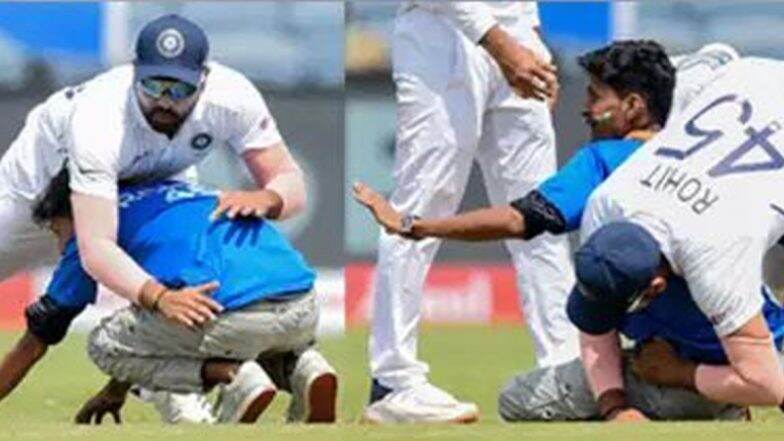 IND vs SA 2nd Test 2019: दुसऱ्या टेस्ट दरम्यान रोहित शर्मा याच्या चाहत्याने केले असे काम की अजिंक्य रहाणे यालाही झाले हसू अनावर, पहा Photo IND vs SA 2nd Test 2019: दुसऱ्या टेस्ट दरम्यान रोहित शर्मा याच्या चाहत्याने केले असे काम की अजिंक्य रहाणे यालाही झाले हसू अनावर, पहा Photo