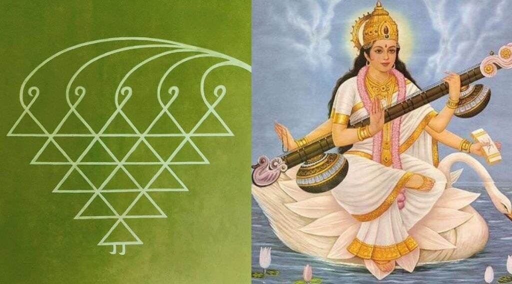 Dussehra 2019: दसर्याच्या पूजेत आवश्यक 'सरस्वती चिन्ह' पाटीवर ते रांगोळीच्या स्वरूपात कसं रेखाटाल? (Watch Video) Dussehra 2019: दसर्याच्या पूजेत आवश्यक 'सरस्वती चिन्ह' पाटीवर ते रांगोळीच्या स्वरूपात कसं रेखाटाल? (Watch Video)