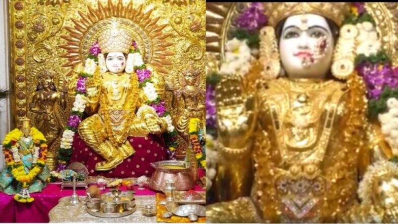 Dussehra 2019: 'दसऱ्या'निमित्त पुण्यातील श्री महालक्ष्मीला नेसवली तब्बल 16 किलोची सोन्याची साडी Dussehra 2019: 'दसऱ्या'निमित्त पुण्यातील श्री महालक्ष्मीला नेसवली तब्बल 16 किलोची सोन्याची साडी