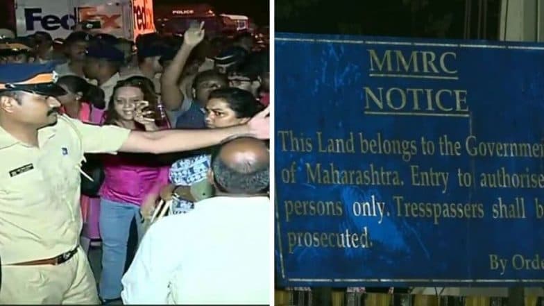 Aarey Protest: आरे वृक्षतोडी विरोधात आंदोलन करणाऱ्या 29 जणांना मुंबई पोलिसांनी घेतले ताब्यात; कलम 144 लागू Aarey Protest: आरे वृक्षतोडी विरोधात आंदोलन करणाऱ्या 29 जणांना मुंबई पोलिसांनी घेतले ताब्यात; कलम 144 लागू