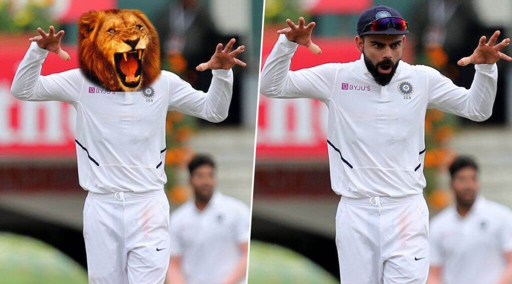 BCCI ने शेअर केला विराट कोहली याचा सिंघम स्टाईल फोटो, सोशल मीडिया यूजर्सनी शेअर केल्या हटके Memes, पहा Tweets BCCI ने शेअर केला विराट कोहली याचा सिंघम स्टाईल फोटो, सोशल मीडिया यूजर्सनी शेअर केल्या हटके Memes, पहा Tweets