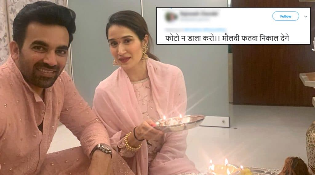 पत्नी सागरिका घाटगे सोबत झहीर खान याने दिवाळी साजरी करतानाच फोटो, सोशल मीडियावर Trollers म्हणाले, 'जारी होईल फतवा' पत्नी सागरिका घाटगे सोबत झहीर खान याने दिवाळी साजरी करतानाच फोटो, सोशल मीडियावर Trollers म्हणाले, 'जारी होईल फतवा'