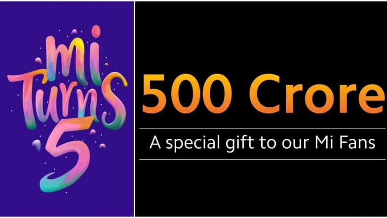 Xiaomi ला भारतात 5 वर्ष पूर्ण झाल्याने, कंपनी ग्राहकांना परत करणार 500 कोटी रुपये Xiaomi ला भारतात 5 वर्ष पूर्ण झाल्याने, कंपनी ग्राहकांना परत करणार 500 कोटी रुपये