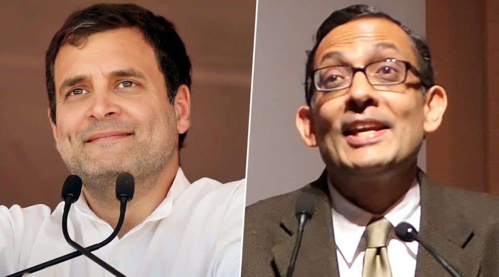 Banerjee, द्वेषाने अंध झालेले हे कट्टरपंथी खरा तज्ज्ञ कोण हे ओळखू शकणार नाहीत; Rahul Gandhi चा टोला Banerjee, द्वेषाने अंध झालेले हे कट्टरपंथी खरा तज्ज्ञ कोण हे ओळखू शकणार नाहीत; Rahul Gandhi चा टोला