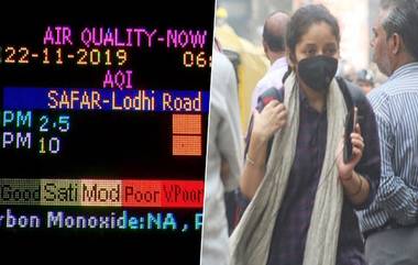 Delhi Air Pollution: दिल्लीतील हवा प्रदूषणात वाढ; 'एअर क्वालिटी इंडेक्स' 350 च्या पार