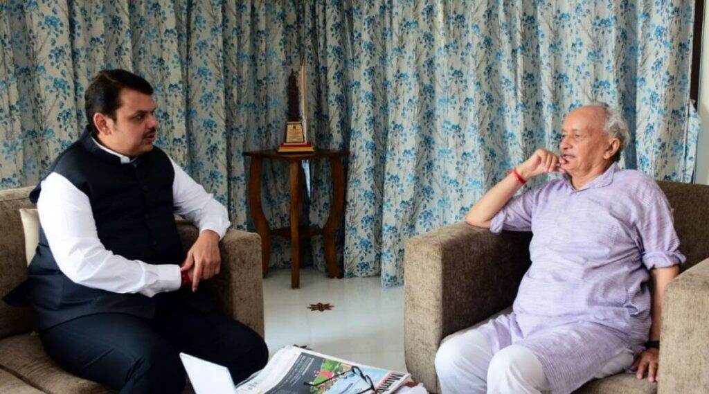देवेंद्र फडणवीस यांनी पुन्हा घेतली राज्यपाल भगत सिंग कोश्यारी यांची भेट देवेंद्र फडणवीस यांनी पुन्हा घेतली राज्यपाल भगत सिंग कोश्यारी यांची भेट