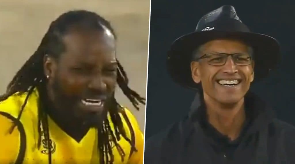Mzansi Super League 2019: फलंदाजाला आऊट न दिल्याने क्रिस गेल याला लहान मुलासारखे रडताना पाहून अंपायरलाही आले हसू, पाहा Video Mzansi Super League 2019: फलंदाजाला आऊट न दिल्याने क्रिस गेल याला लहान मुलासारखे रडताना पाहून अंपायरलाही आले हसू, पाहा Video