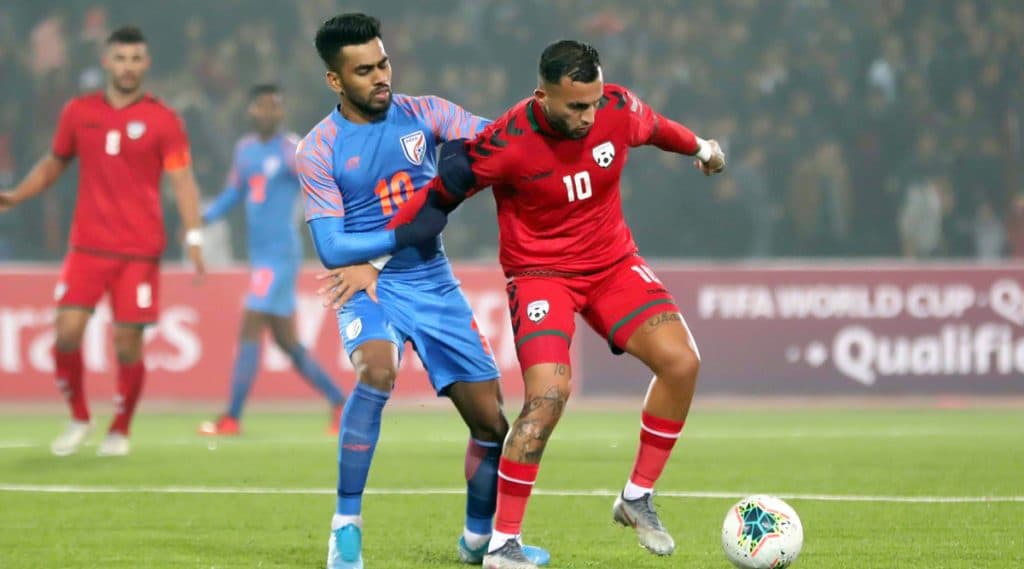 FIFA 2022 World Cup Qualifier: सेमिनलेन डूंगेल याने टाळला भारताचा पराभव, अफगाणिस्तानविरुद्ध सामना 1-1 ने ड्रॉ FIFA 2022 World Cup Qualifier: सेमिनलेन डूंगेल याने टाळला भारताचा पराभव, अफगाणिस्तानविरुद्ध सामना 1-1 ने ड्रॉ
