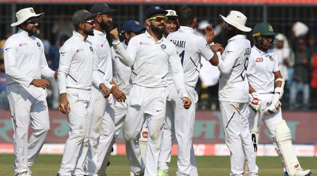 IND vs BAN 1st Test Day 3: टीम इंडियाचा पहिला डाव 493/6 वर घोषित, बांग्लादेशवर पराभवाचे संकट IND vs BAN 1st Test Day 3: टीम इंडियाचा पहिला डाव 493/6 वर घोषित, बांग्लादेशवर पराभवाचे संकट