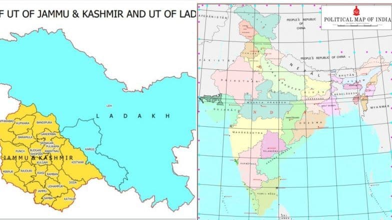 भारत सरकारने जाहीर केला देशाचा नवा नकाशा, नव्या रुपात जम्मू-कश्मीर आणि लद्दाख दिसणार भारत सरकारने जाहीर केला देशाचा नवा नकाशा, नव्या रुपात जम्मू-कश्मीर आणि लद्दाख दिसणार