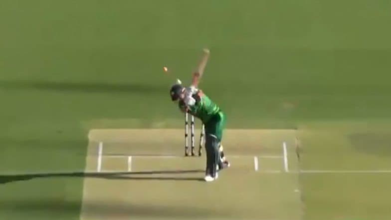 AUS vs PAK 3rd T20I: मिशेल स्टार्क याने गमावली हॅटट्रिकची संधी, शानदार चेंडूवर मोहम्मद रिजवान याला बोल्ड करत सर्वांना केले चकित, पाहा Video AUS vs PAK 3rd T20I: मिशेल स्टार्क याने गमावली हॅटट्रिकची संधी, शानदार चेंडूवर मोहम्मद रिजवान याला बोल्ड करत सर्वांना केले चकित, पाहा Video