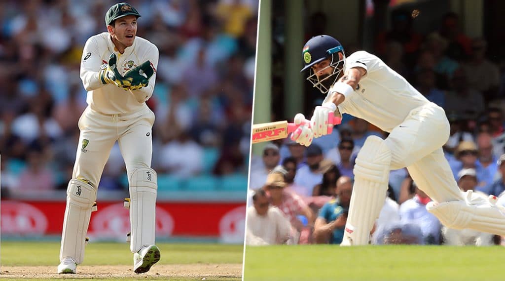India Tour Of Australia 2020: टिम पेन ने गब्बामध्ये टेस्ट खेळल्याचे विराट कोहली ला दिले आव्हान, पाहा व्हिडिओ India Tour Of Australia 2020: टिम पेन ने गब्बामध्ये टेस्ट खेळल्याचे विराट कोहली ला दिले आव्हान, पाहा व्हिडिओ