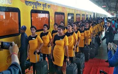 Tejas Express मध्ये 'रेल होस्टेस'सोबत प्रवाशांची गैरवर्तणूक; तक्रार केल्यावर केले निलंबित  