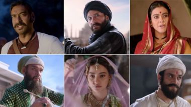 Tanhaji Trailer: अजय देवगण, सैफ अली  खान यांच्या दिमाखदार अंदाजातील 'तानाजी' सिनेमाचा ट्रेलर आऊट; पहा मुघलांच्या साम्राज्यावर सर्जिकल स्ट्राईक करणारी लढाई (Watch Video)