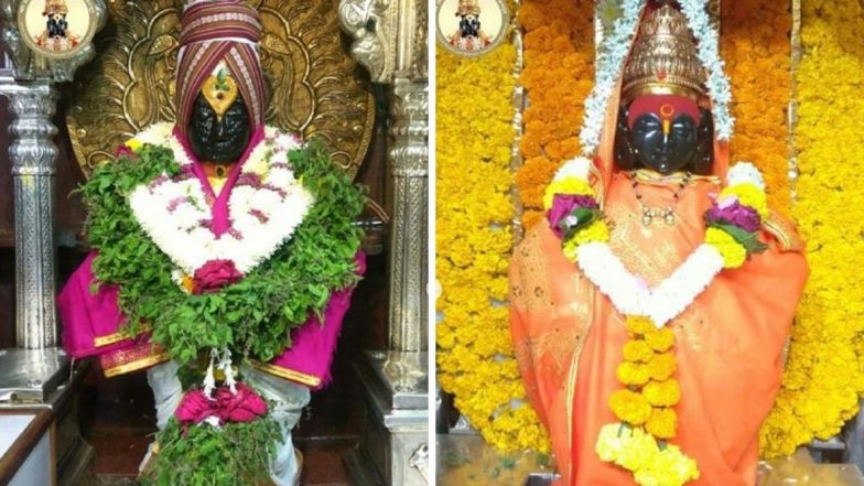 पंढरपूर: विठ्ठल-रखुमाईला उबदार कपड्यांचा साज; सोशल मीडीयावर व्हायरल झाले विलोभनीय रूप