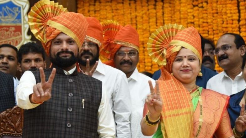 नरेश म्हस्के, ठाणे शहराचे महापौर तर पल्लवी कदम यांची उप महापौर पदी बिनविरोध निवड