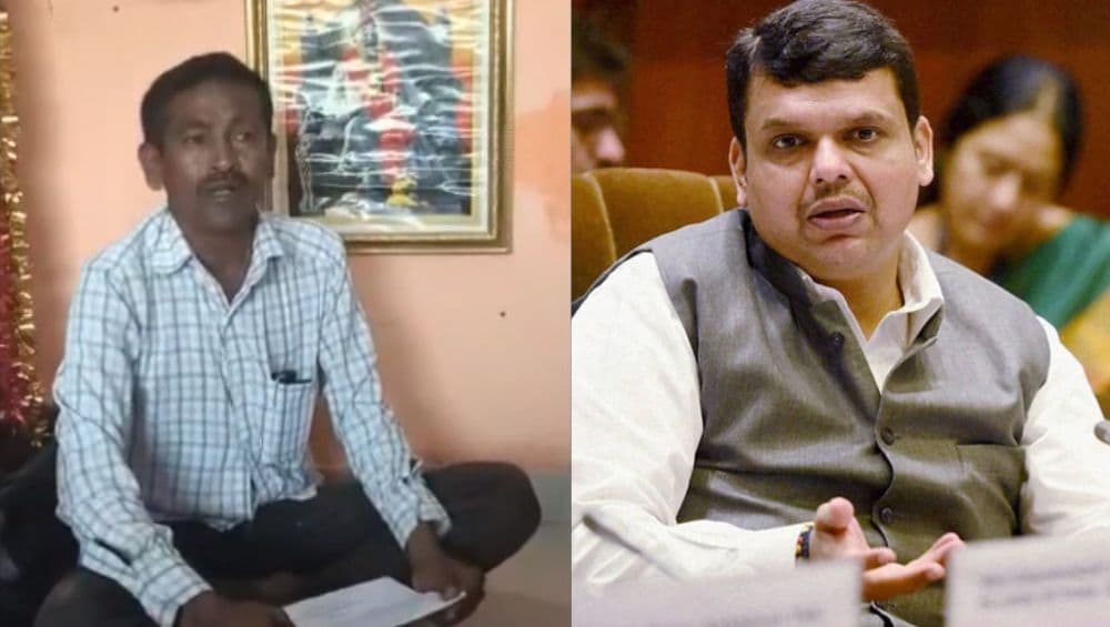 फडणवीस सरकार पडावे म्हणून शेतकऱ्याने केला पायात चप्पल न घालण्याचा नवस; तीन वर्षे फिरत आहे अनवाणी (Video) फडणवीस सरकार पडावे म्हणून शेतकऱ्याने केला पायात चप्पल न घालण्याचा नवस; तीन वर्षे फिरत आहे अनवाणी (Video)