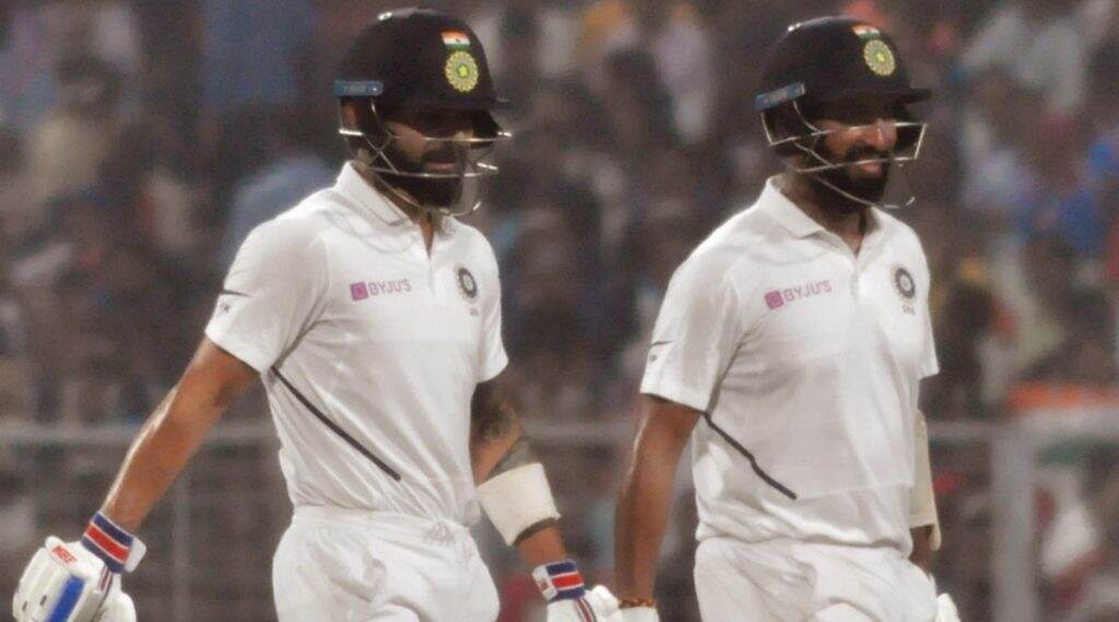 IND vs BAN 2nd Test Day 1: चेतेश्वर पुजारा, विराट कोहली यांनी सावरला भारताचा डाव, पहिल्या दिवसाखेर टीम इंडियाकडे 68 धावांची आघाडी IND vs BAN 2nd Test Day 1: चेतेश्वर पुजारा, विराट कोहली यांनी सावरला भारताचा डाव, पहिल्या दिवसाखेर टीम इंडियाकडे 68 धावांची आघाडी