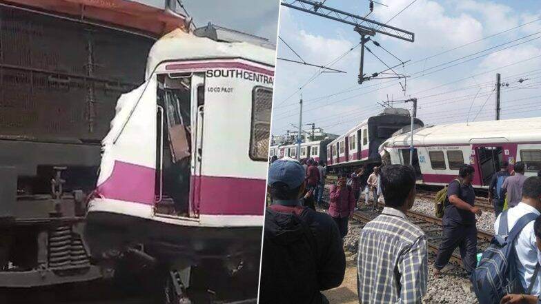 हैदराबाद येथील काचेगुडा रेल्वे स्टेशनदरम्यान 2 रेल्वेंची एकमेकांना जोरदार धडक, अपघातात 5 जण जखमी हैदराबाद येथील काचेगुडा रेल्वे स्टेशनदरम्यान 2 रेल्वेंची एकमेकांना जोरदार धडक, अपघातात 5 जण जखमी