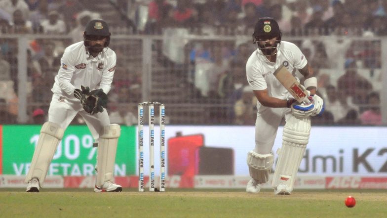 IND vs BAN 2nd Pink Ball Test: विराट कोहली याच्या रेकॉर्ड शतकाने टीम इंडिया मजबूत, Lunch पर्यंत भारताचा स्कोर 289/4