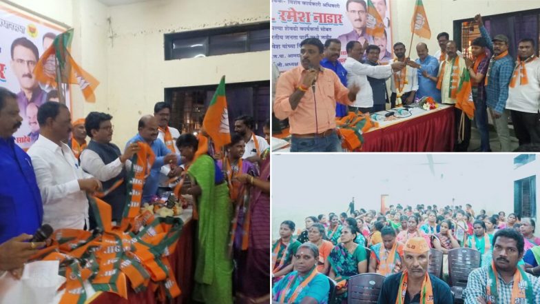 400 शिवसेना कार्यकर्त्यांचा भाजपमध्ये प्रवेश; उद्धव ठाकरेंनी कॉंग्रेस-राष्ट्रवादीशी हातमिळवणी केल्याने फसवणुकीची भावना