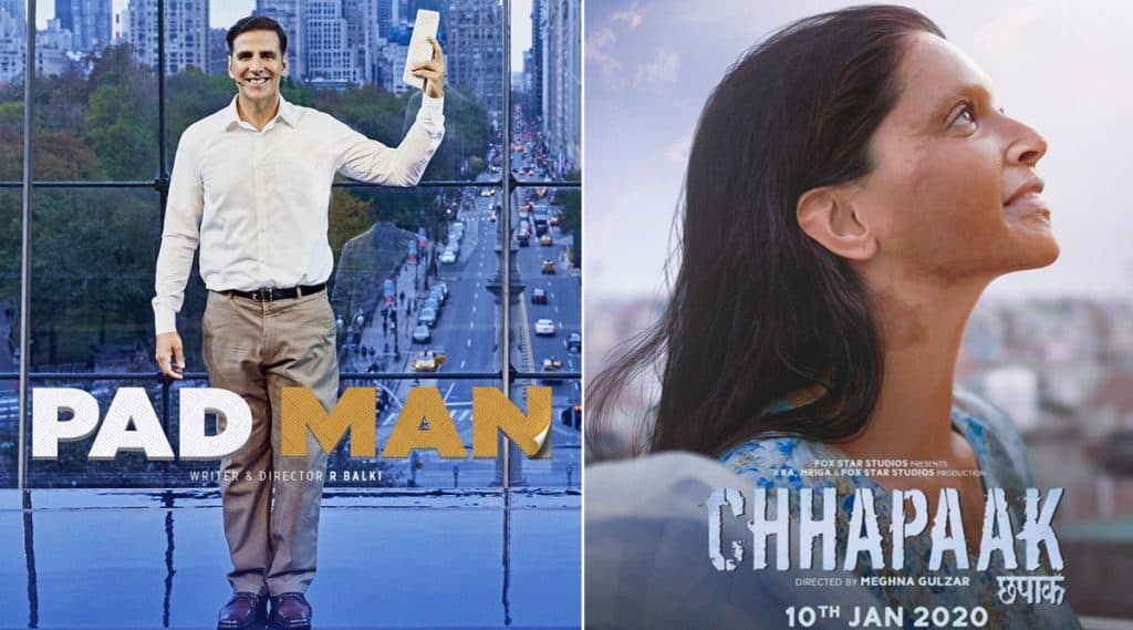 Chhapaak ते Padman... हे आहेत रिअल-लाईफ हेरोंवर आधारित काही बॉलीवूड चित्रपट Chhapaak ते Padman... हे आहेत रिअल-लाईफ हेरोंवर आधारित काही बॉलीवूड चित्रपट