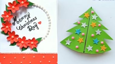 Christmas 2019 Greeting Cards: नाताळच्या शुभेच्छा देण्यासाठी 5 सोपी DIY XMas कार्ड्स बनवून खास करा ख्रिसमसचा सण!