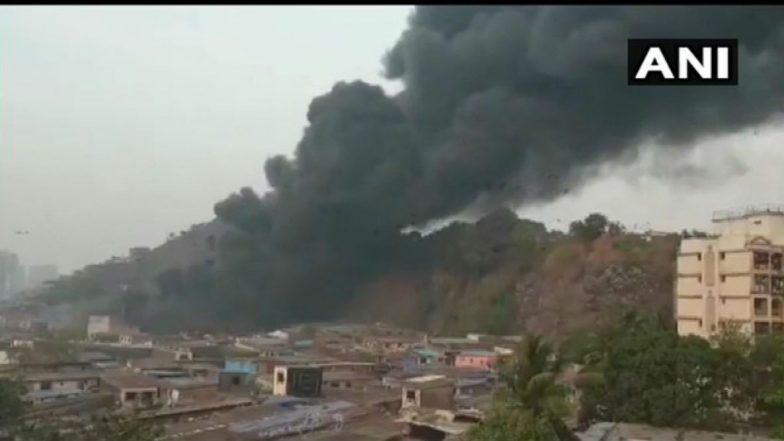 Mumbai Fire: मुंबईतील घाटकोपर परिसरातील बांबू गोदामाला भीषण आग