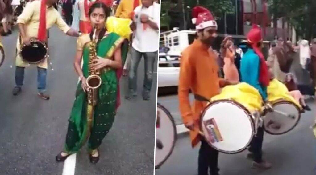 Christmas 2019: Jingle Bells गाण्याचे पुणेरी व्हर्जन; नऊवारीतील चिमुकलीचा व्हिडिओ सोशल मिडियावर होतोय व्हायरल; Watch Video Christmas 2019: Jingle Bells गाण्याचे पुणेरी व्हर्जन; नऊवारीतील चिमुकलीचा व्हिडिओ सोशल मिडियावर होतोय व्हायरल; Watch Video
