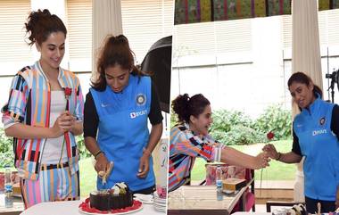 Happy Birthday Mithali Raj: तापसी पन्नू ने अशाप्रकारे साजरा केला मिताली राज चा वाढदिवस, बायोपिकची केली पुष्टी, पाहा Photo