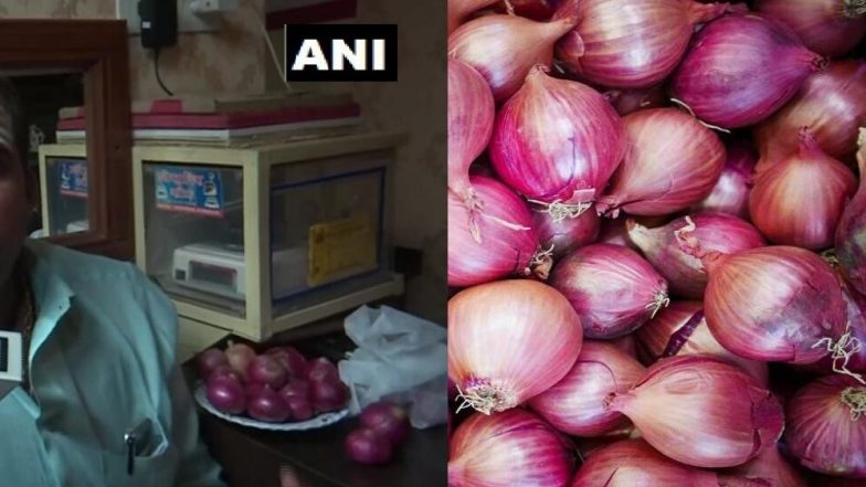 अबब! सोनाराच्या दुकानात कांद्याची विक्री; दागिने, आधार कार्ड तारण ठेऊन लोकांची कांदा खरेदी