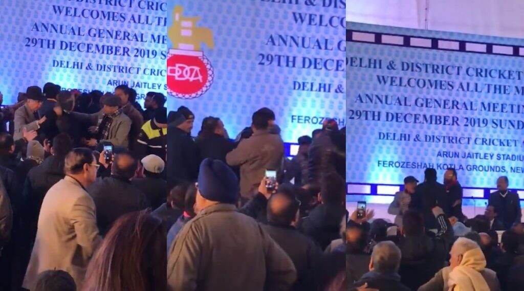 भारतीय क्रिकेट विश्वातील लाजिरवाणी गोष्ट; DDCA च्या वार्षिक सर्वसाधारण सभेत पदाधिकाऱ्यांची हाणामारी (Video) भारतीय क्रिकेट विश्वातील लाजिरवाणी गोष्ट; DDCA च्या वार्षिक सर्वसाधारण सभेत पदाधिकाऱ्यांची हाणामारी (Video)