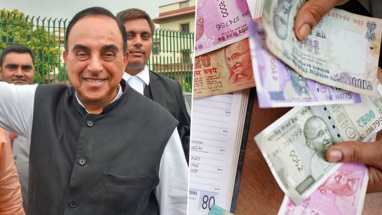 भारतीय चलनाची स्थिती सुधारण्यासाठी नोटांवर देवी लक्ष्मी चा फोटो छापा- सुब्रमण्यम स्वामी