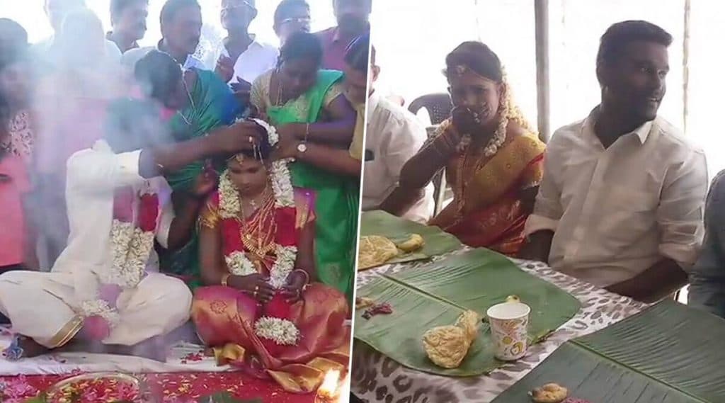 केरळ: चेरावल्ली मशिदीत मुस्लीम समाजाने लावून दिला हिंदू पद्धतीने विवाह; 10 तोळं सोन्याने सजवली नवरी केरळ: चेरावल्ली मशिदीत मुस्लीम समाजाने लावून दिला हिंदू पद्धतीने विवाह; 10 तोळं सोन्याने सजवली नवरी