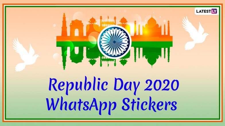 Republic Day 2020 WhatsApp Stickers: рдкреНрд░рдЬрд╛рд╕рддреНрддрд╛рдХ рджрд┐рдирд╛рдЪреНрдпрд╛ рд╢реБрднреЗрдЪреНрдЫрд╛ рджреЗрдгреНрдпрд╛рд╕рд╛рдареА рд╡реНрд╣реЙрдЯреНрд╕рдЕреЕрдкрд╡рд░ рд╕реНрд╡рддрдГ рдмрдирд╡рд╛ рджреЗрд╢рднрдХреНрддреАрдкрд░ рд╕реНрдЯрд┐рдХрд░реНрд╕; рдЬрд╛рдгреВрди рдШреНрдпрд╛ рдкреНрд░рдХреНрд░рд┐рдпрд╛